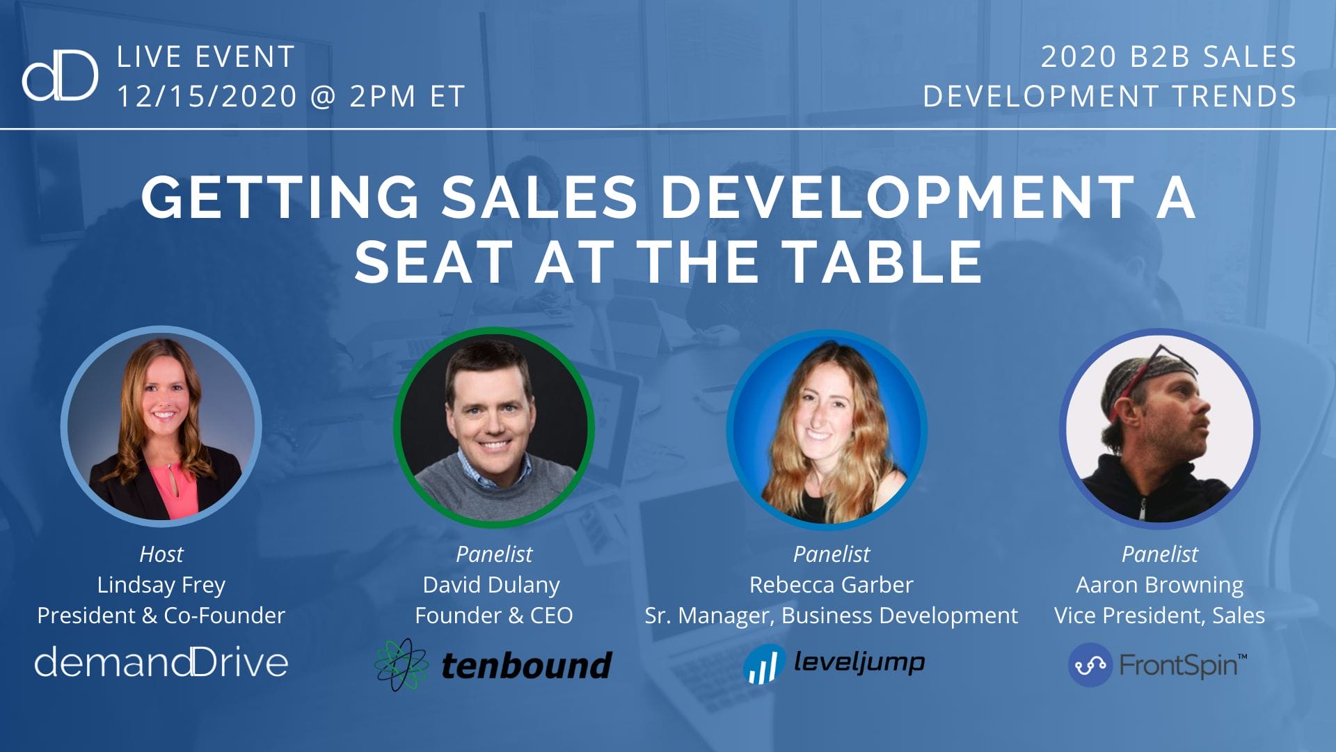 getting sales development a seat at the table - demandDrive round table discussion