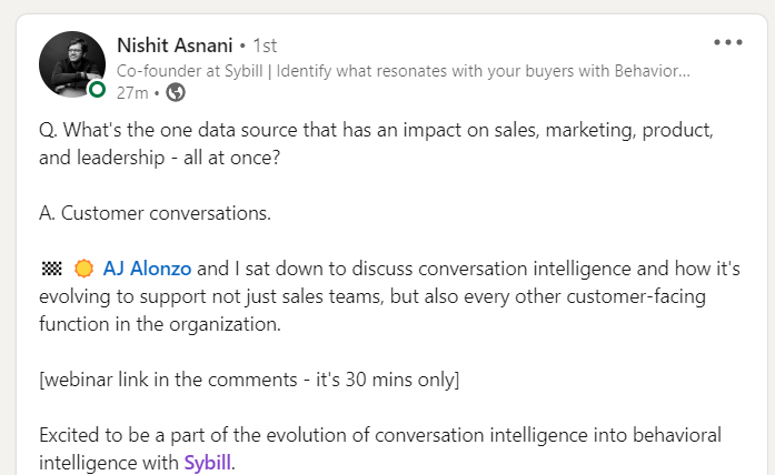 Nishit Asnani summed it up